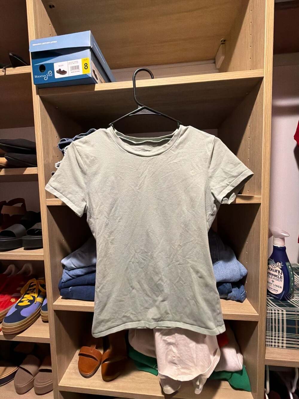 Abercrombie & Fitch A&F Essentials Baby Tee Sage Green Medium